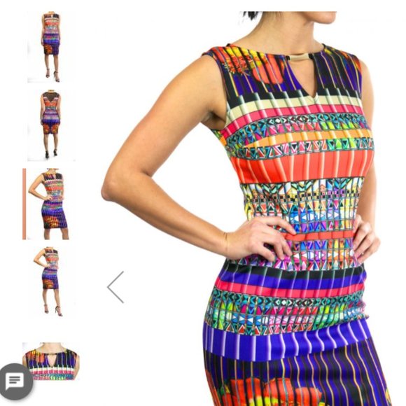 Joseph Ribkoff geometric dress  NWT 4 - Picture 10 of 12